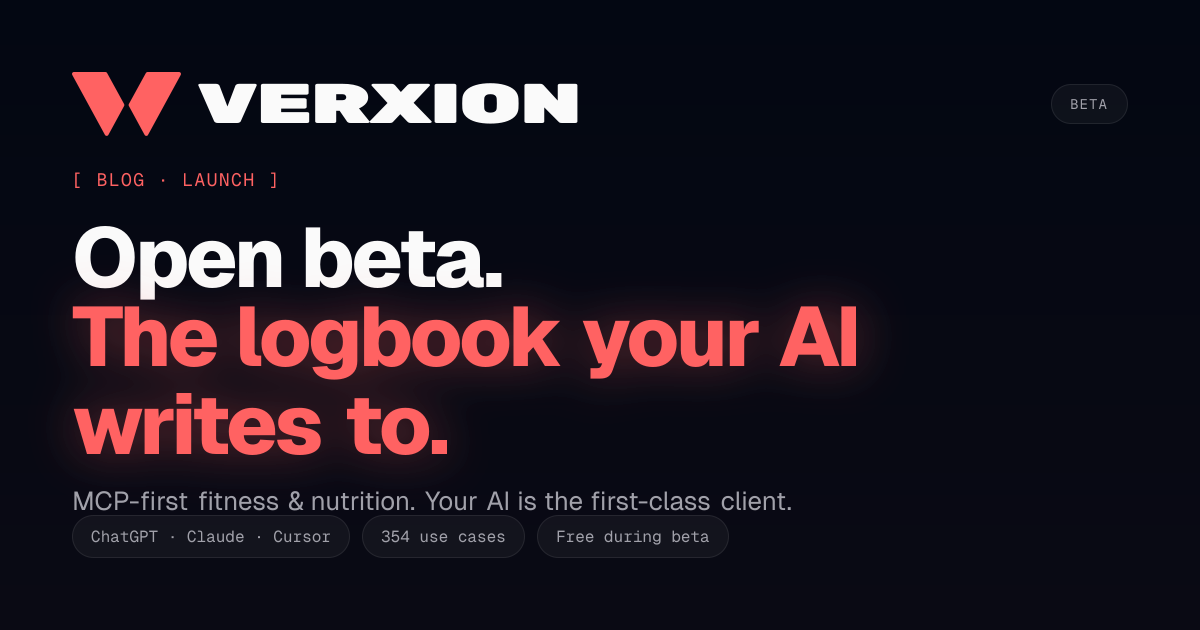 Verxion is in open beta: the logbook your AI writes to